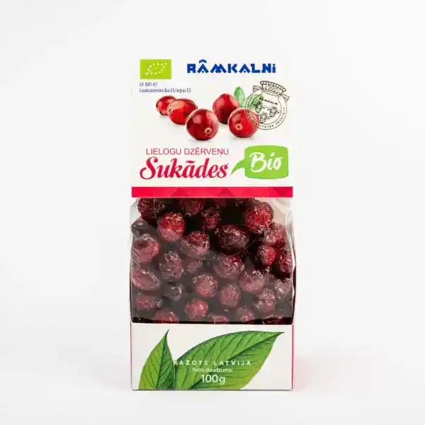 Orgaaniline jõhvikakandis puuviljad