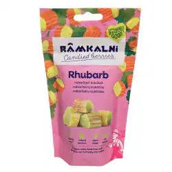 rabarberi kuivatatud tükid